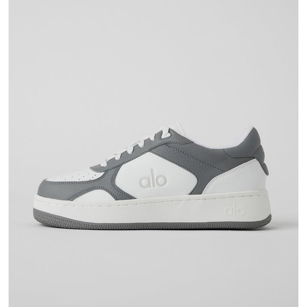 Alo Gray and White Sneakers